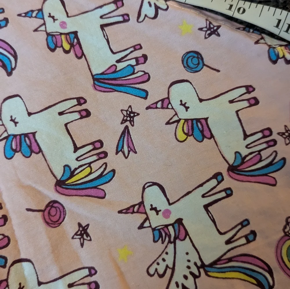 Pink unicorn rainbow bandana 16 X 24